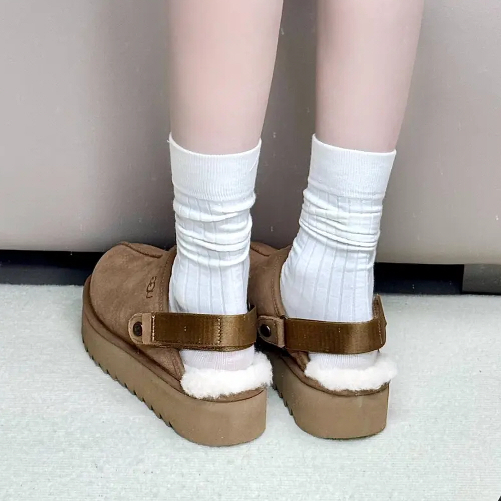 미국 UGG W 라나 클로그 플랫폼 여성 키높이 슬리퍼 1166734-CHE 이미지 7
