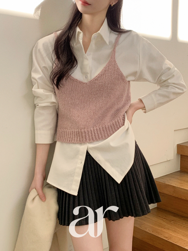 (포근) 기모 베이직 무지 긴팔 셔츠 bs8522 이미지 4