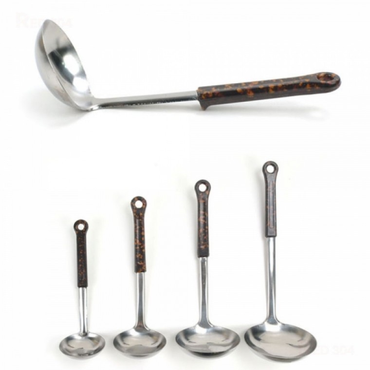 스텐 업소용 찌개 국물 요리 국자 길이 27.3cm 13호 - 메인 이미지