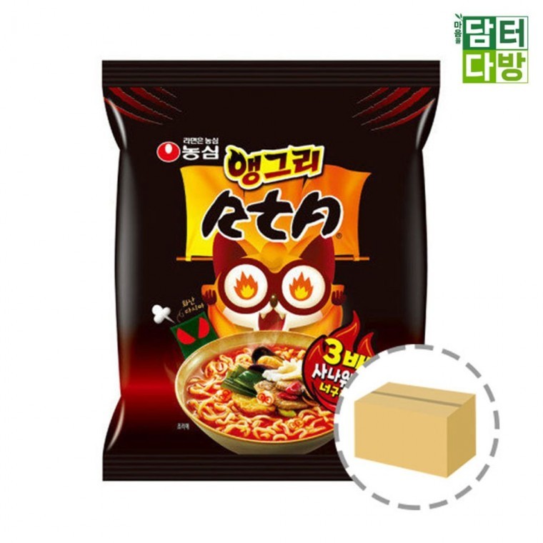 농심 앵그리 너구리 1BOX (40봉) - 상품 이미지