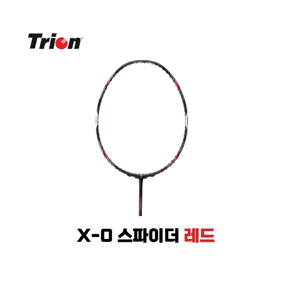 [4매듭/보상판매] 트라이온 X-0 스파이더 레드 배드민턴 라켓 - 상품 이미지