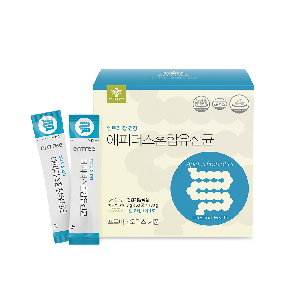 하이리빙 엔트리 애피더스 혼합 유산균 60포 - 메인 이미지