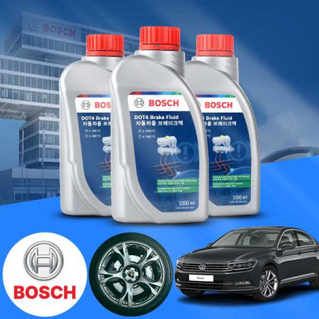 [자체제작]폭스바겐 더뉴 파사트 2.5 (CBV) 보쉬 정품 고성능 DOT4 브레이크오일 1L