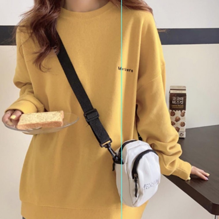 캐쥬얼 나들이 소풍 여자 여성 맨투맨 긴팔티셔츠 티 - 상품 이미지