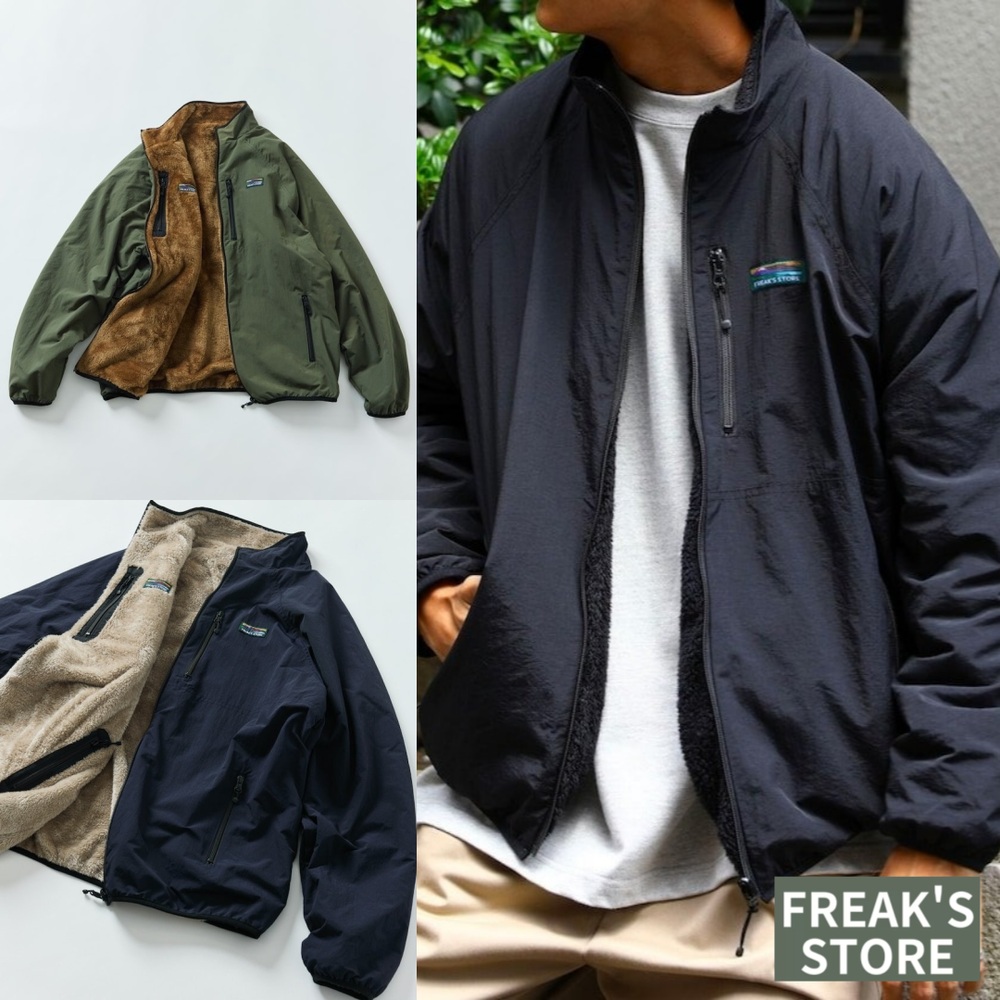 프릭스스토어 릴렉스핏 플리스 리버시블 블루종 남성 자켓 25FW NAVY S - 메인 이미지