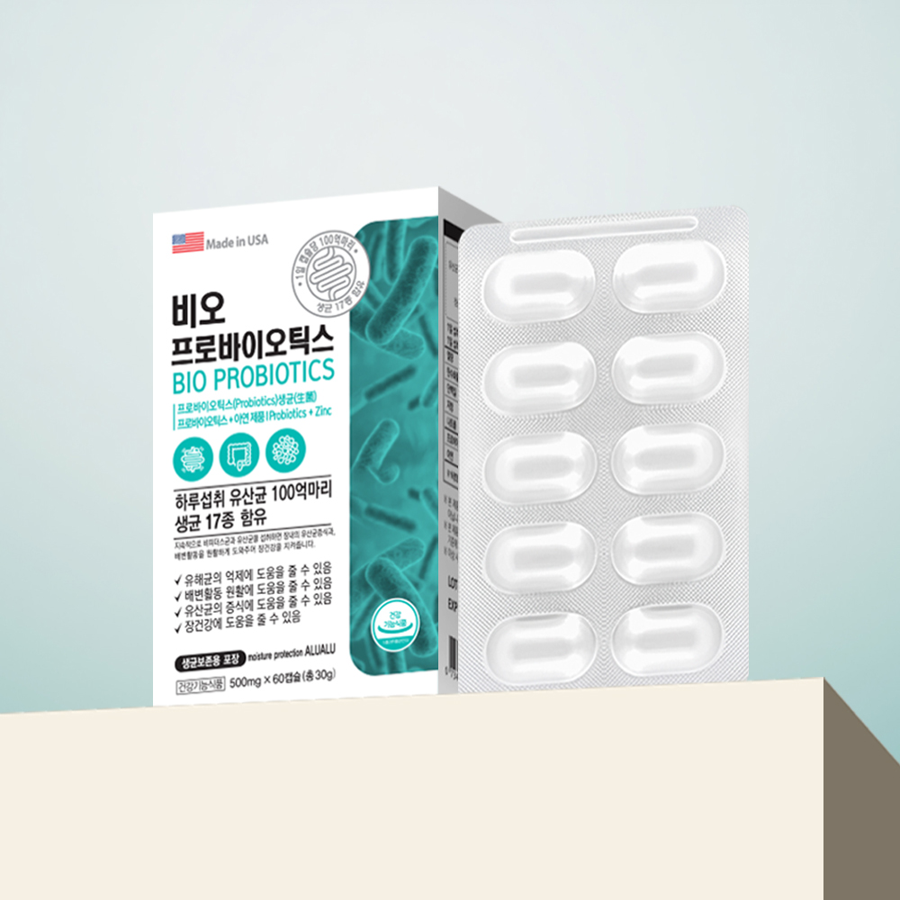 비오 프로바이오틱스 공복유산균 고함량 생유산균 100억 신바이오틱스 60캡슐, 1개 이미지 4