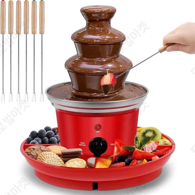 초콜릿중탕 멜팅기 치즈퐁듀만들기 분수기 홈파티 파티용 - 상품 이미지