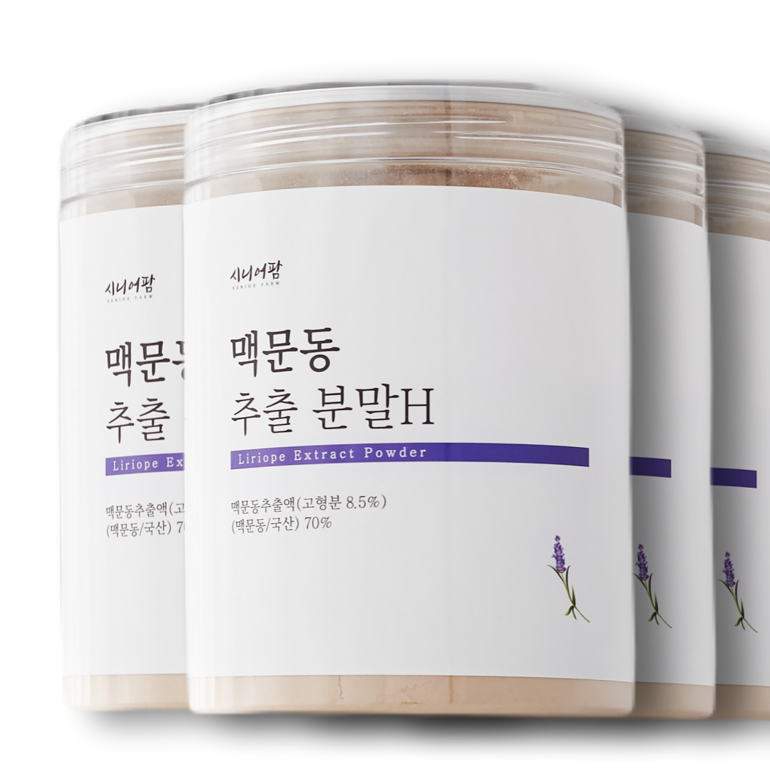 맥문동 가루 분말 추출 분말 3개월분 250g, 4개 - 상품 이미지