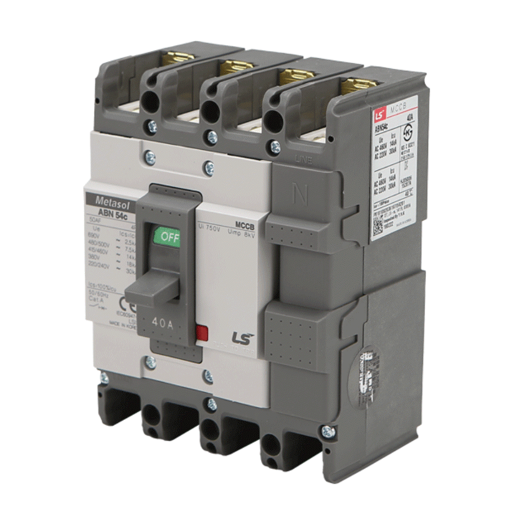 산업용 Metasol MCCB 배선차단기 ABN 54C 4P 40A 30kA LS일렉트릭 - 상세 이미지 2