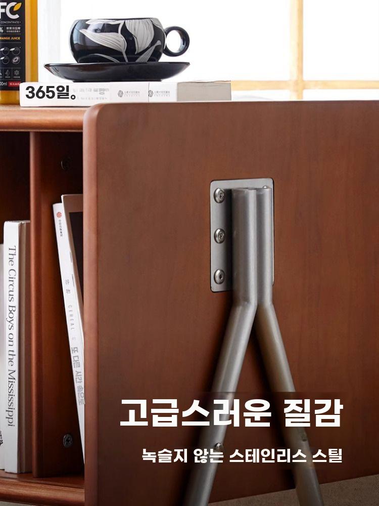 LP 보관함 턴테이블 선반 원목 장식장 레코드 거치대 - 상세 이미지 4