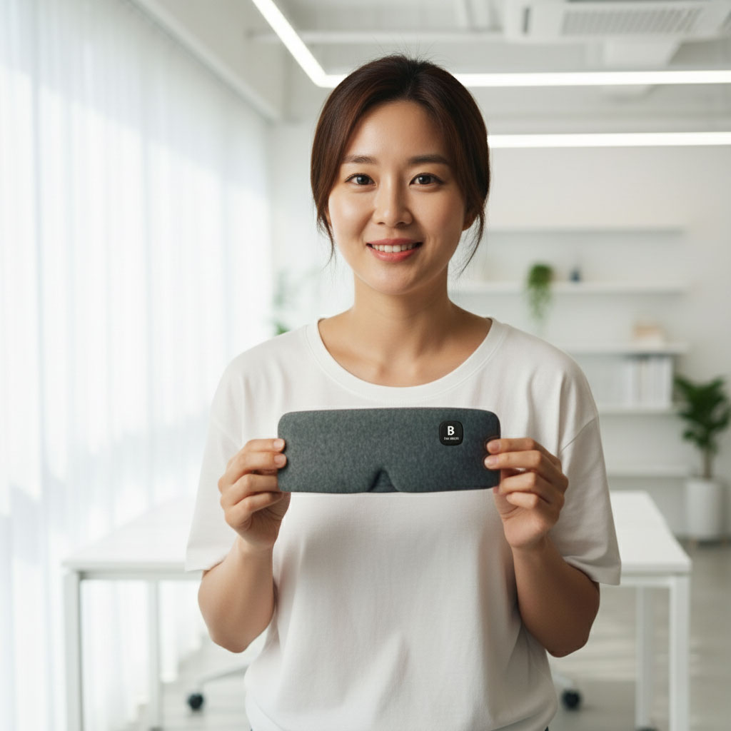 벨런코 무선 온열안대 눈찜질기 충전식 눈마사지기 수면 암막 찜질팩 WHEM001 - 상세 이미지 4