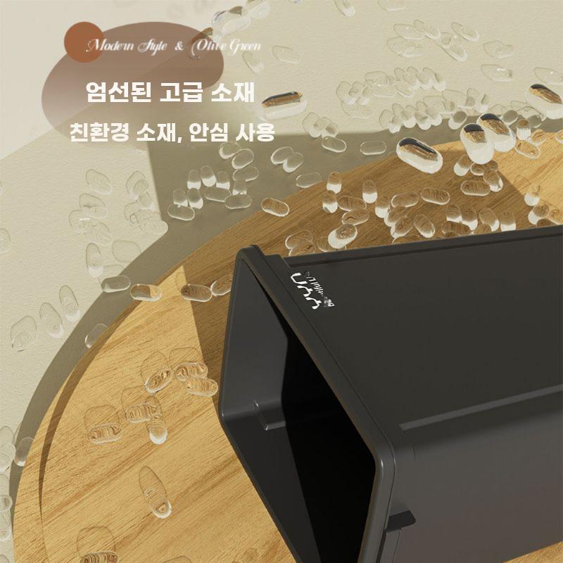 주방 쓰레기통 싱크대 휴지통 대형 버킷 분리수거 대용량 20L 그린 직사각 배럴 - 상세 이미지 3