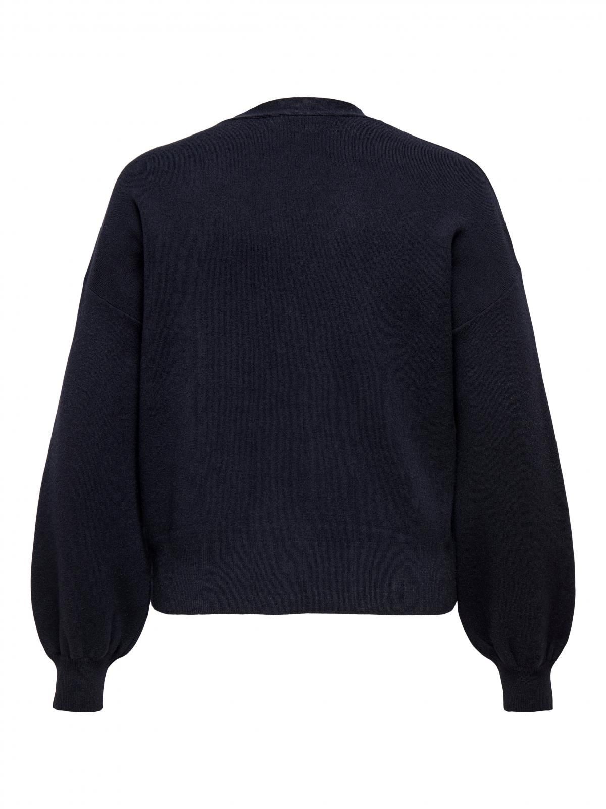 온리 플렉서블 브이넥 루즈핏 니트 카디건 15360843_2079 GREY / BUNGEE CORD - 상세 이미지 4