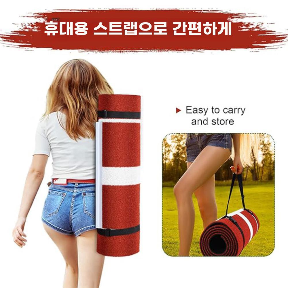 소프트볼 매트 투수 발판 야구 피칭 패드 마운드 타격 92x244cm 레드 - 상세 이미지 3