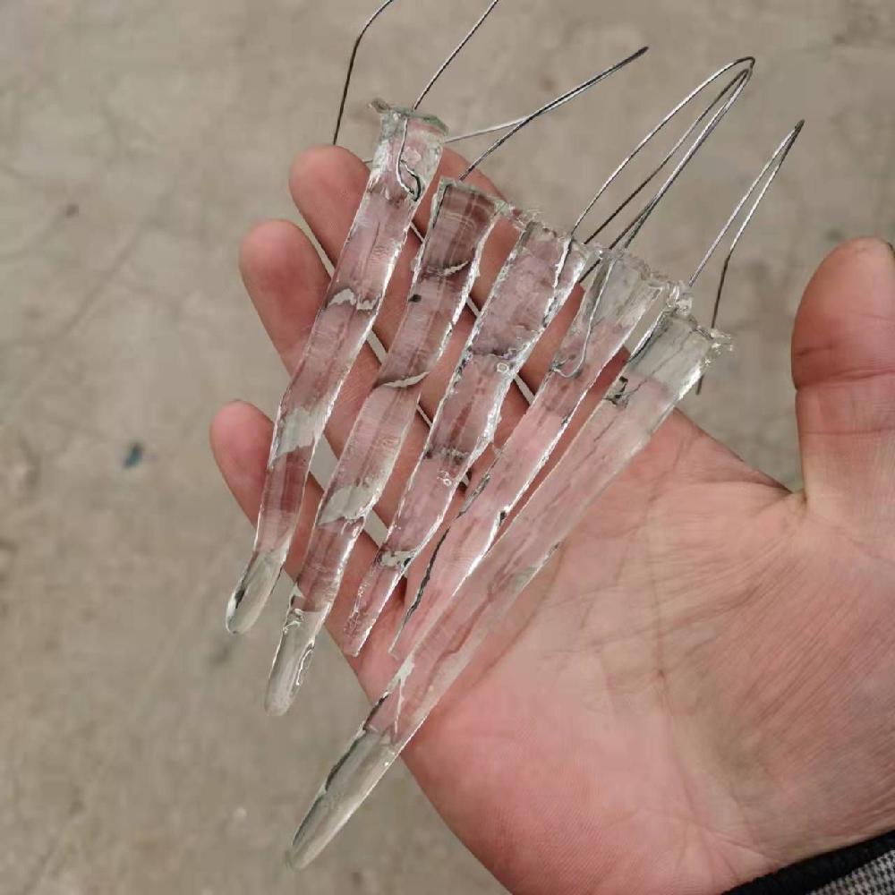 가짜고드름 가짜 얼음 페이크 고드름 장식 모형 소품 10cm 고드름 10개 - 상세 이미지 4