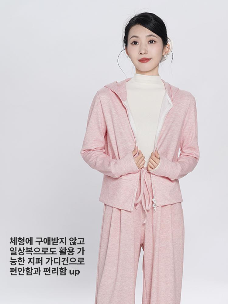 여성 성인 무용복 세트 가을 현대무용 상의 발레 연습복 - 상세 이미지 3