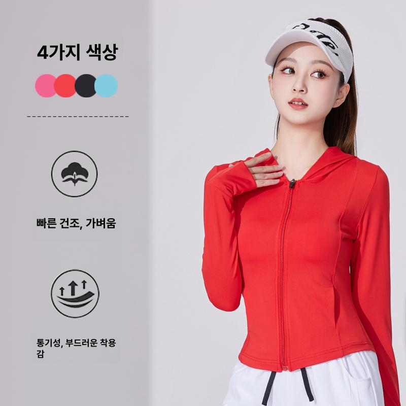 여성 트레이닝 맨투맨 봄 여름 운동복 긴팔 러닝 티셔츠 슬림핏 피트니스 - 상세 이미지 3
