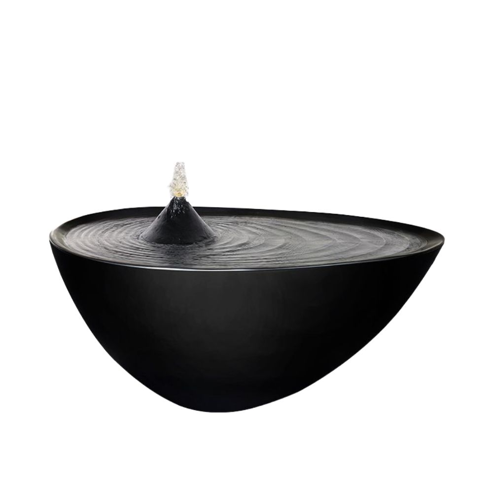 실내 분수 장식 호텔 분수대 폭포 조경 연못 모던 인테리어 매트 블랙 40x22x14cm - 상품 이미지