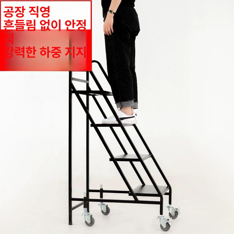 도서관 북카트 바퀴달린 2단 책꽂이 사무실 문서 이동식 카트 - 상세 이미지 3