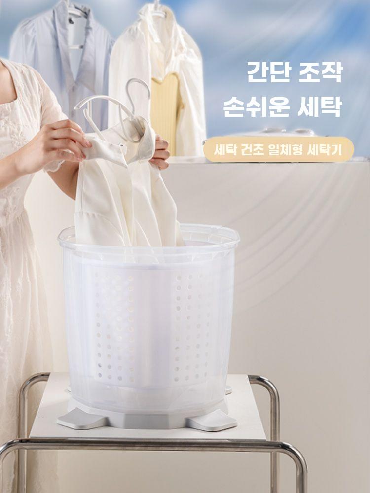 수동세탁기 캠핑 손빨래 세탁기 탈수 건조기 원룸 기숙사 기본형 - 상세 이미지 3