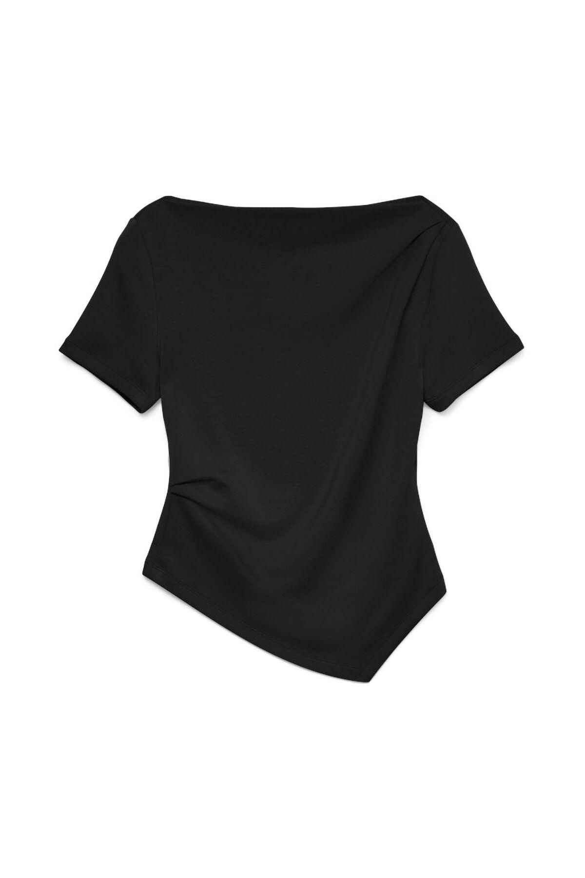 베로모다 테크니컬 비대칭 반팔 탑 7092331 NEGRO - 상품 이미지