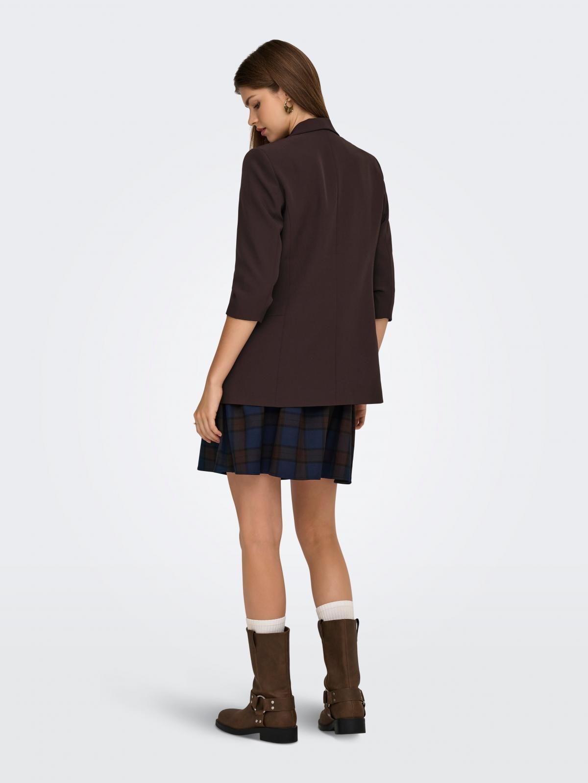 온리 테일러드 클래식 블레이저 브라운 15197451_282 BROWN / COFFEE BEAN - 상세 이미지 3
