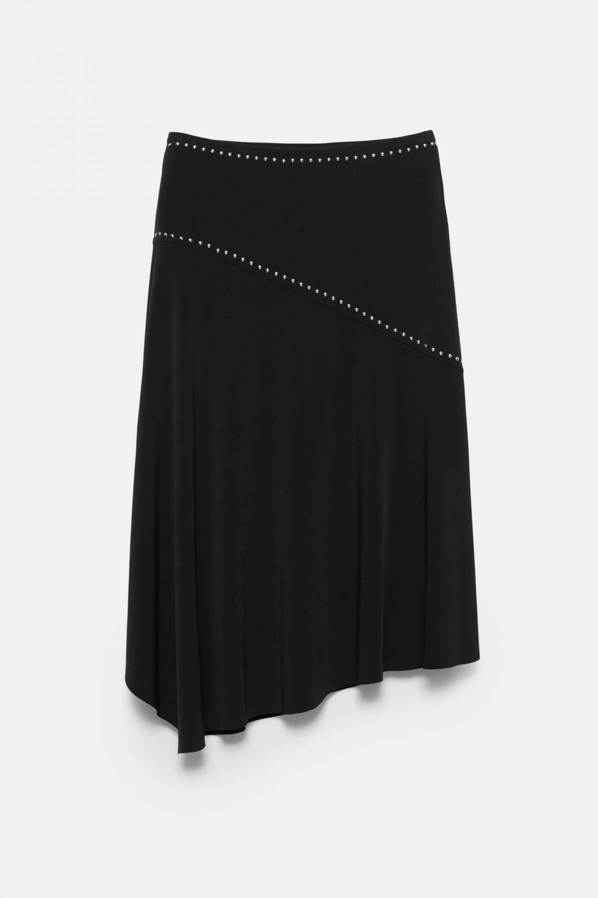 풀앤베어 모던 스터드 언밸런스 미디 스커트 7400/353 BLACK - 상세 이미지 5