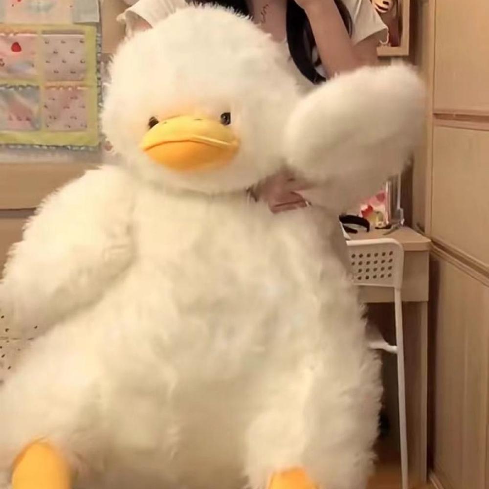 오리 애착 인형 대형 안고자는 동물 수면 쿠션 꿀잠 화이트 70cm - 상세 이미지 5