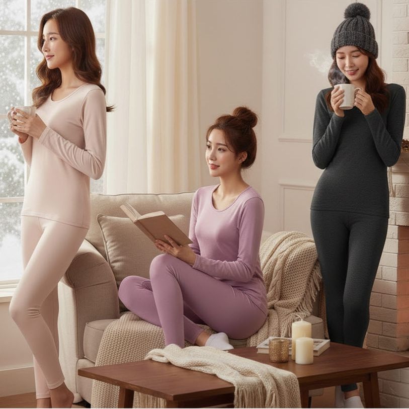 기모 성인 내복 바지 여성 기모 히트텍 내복하의 보온내의 소울미스킨 - 상품 이미지