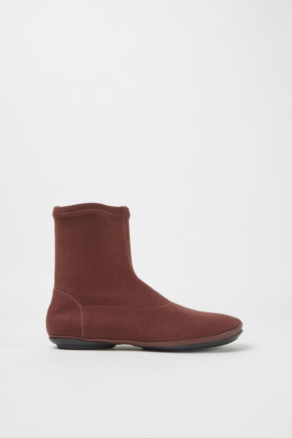 캠퍼 버건디 테크니컬 텐셀 앵클부츠 여성 K400573-003 BURGUNDY - 상품 이미지