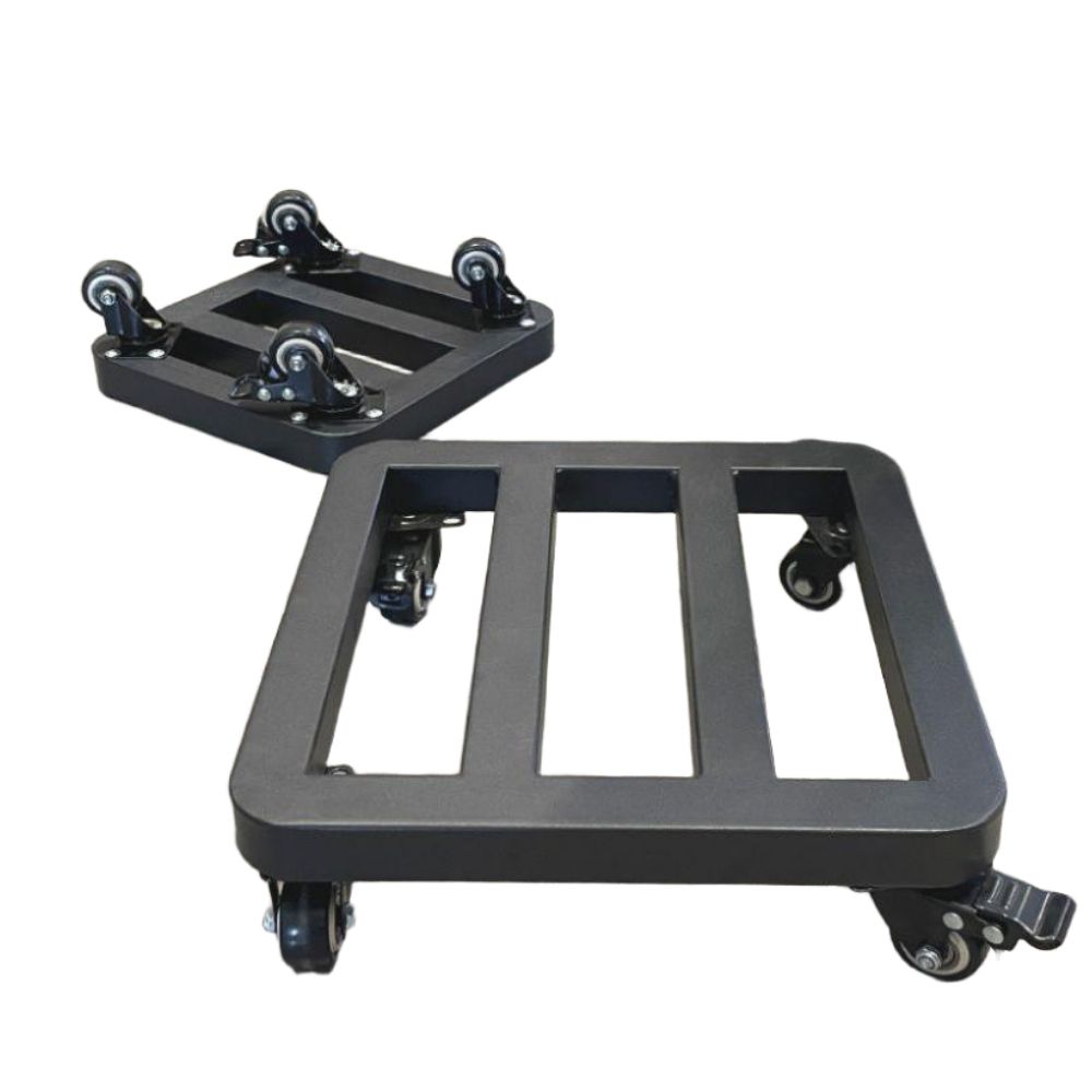 이동식 화분받침대 휠베이스 화분 받침 바퀴 선반 구르마 블랙 1개 25x25cm 125kg - 상품 이미지