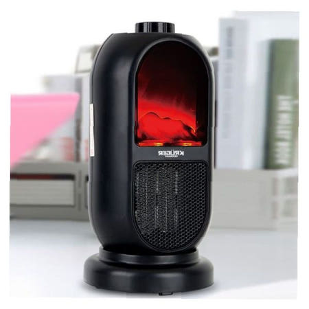 전기 온풍기 미니 발난로 히터 가정용 난방기 적외선 벽난로 디자인 겨울 보조 난방 데스크 탁상용