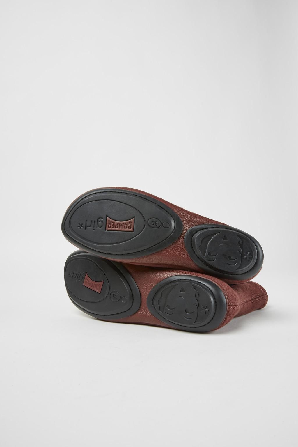 캠퍼 버건디 테크니컬 텐셀 앵클부츠 여성 K400573-003 BURGUNDY - 상세 이미지 5