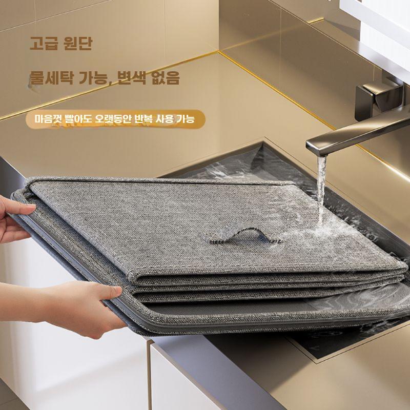 소프트 리빙박스 잠금 수납함 계절옷 보관함 다용도 바구니 소형 잠금 - 상세 이미지 5