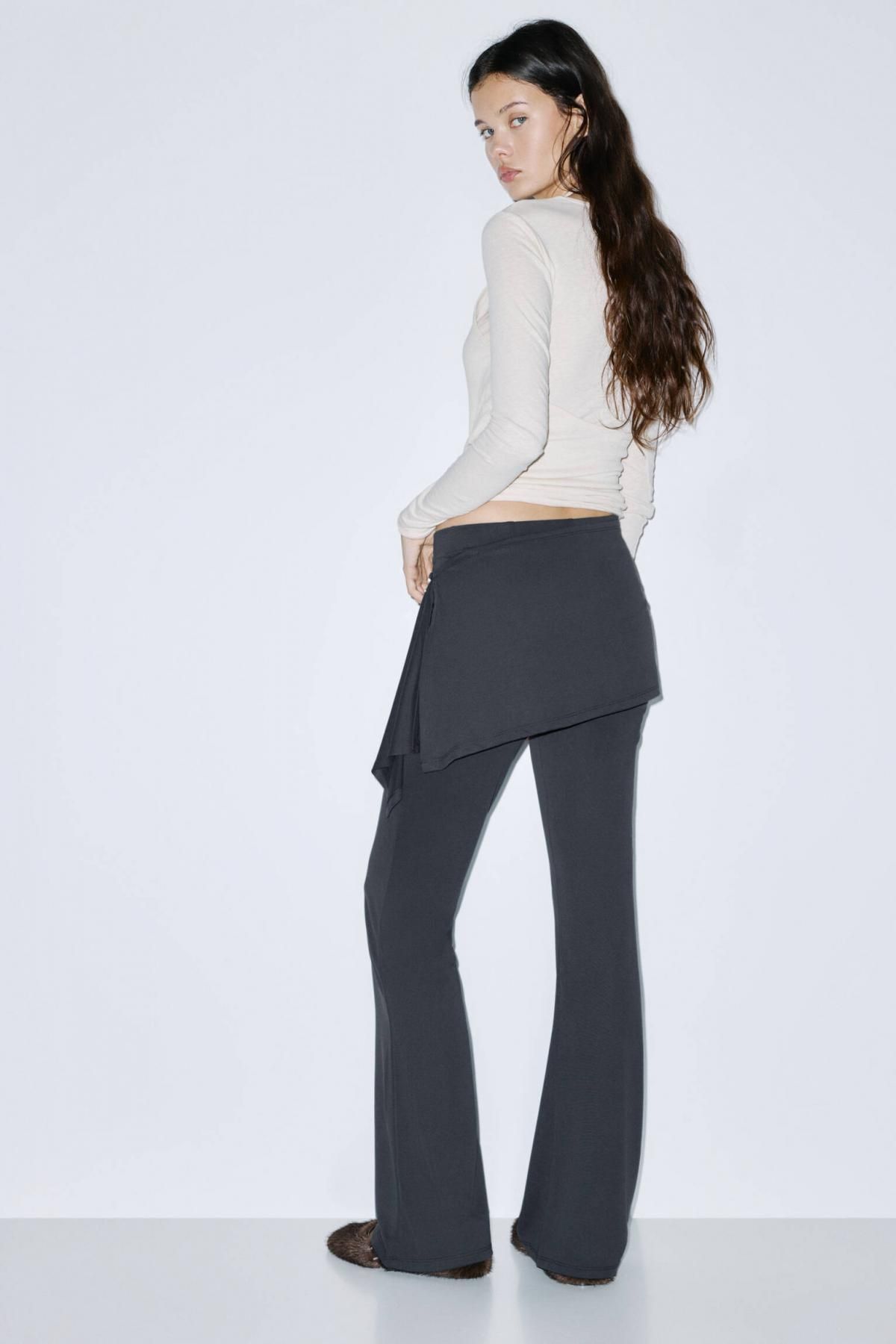 풀앤베어 테크니컬 플레어 사롱 팬츠 7674/355 GREY - 상세 이미지 3