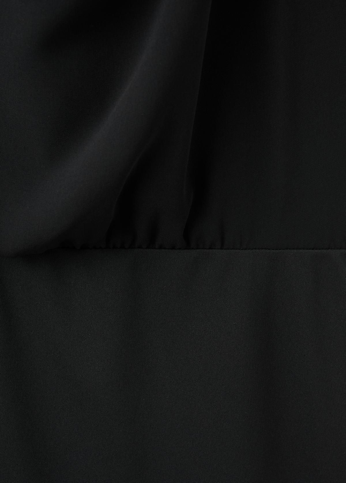 망고 파티룩 홀터넥 미니 원피스 블랙 27061279 NEGRO - 상세 이미지 3