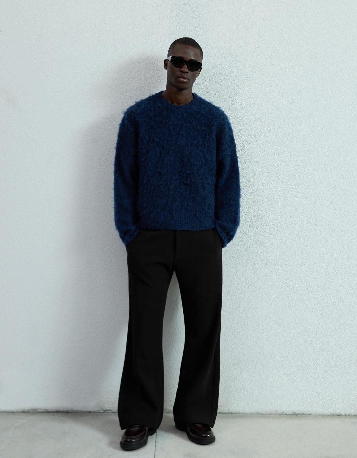 버쉬카 테일러드 플레어 와이드 팬츠 5436/759 BLACK - 상세 이미지 4