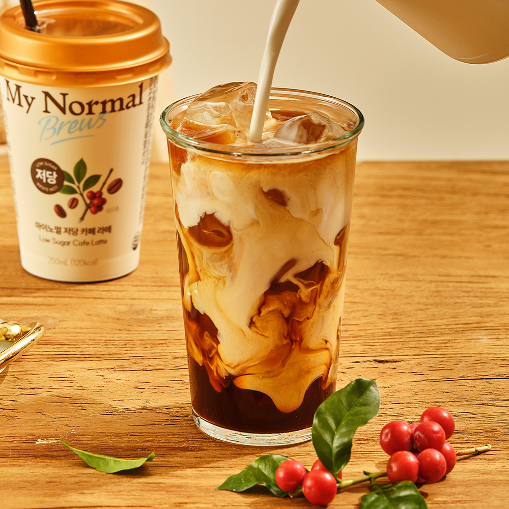 마이노멀 저당 컵커피 카페라떼 외 1종 250ml x 10개입 바닐라라떼 편의점커피 이미지 2