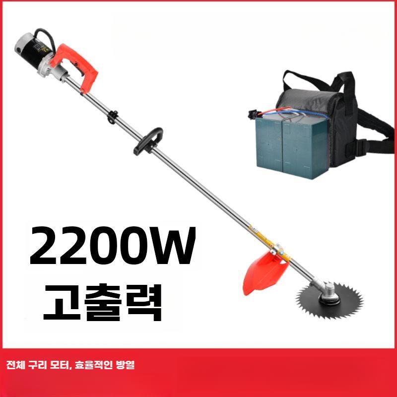전동 제초기 무선 잔디깎기 관리기 예초기 트리머 성묘 24V 20ah 배터리 4시간 - 상세 이미지 2