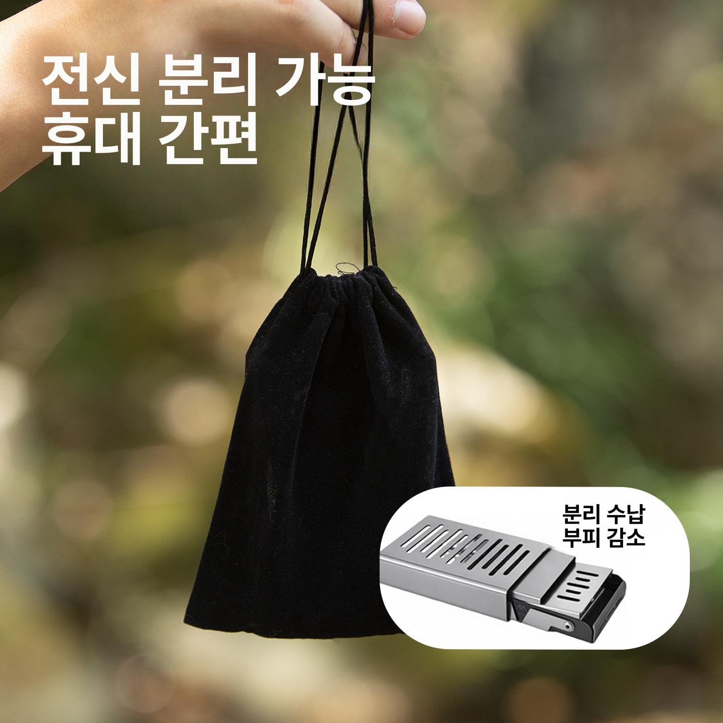 아웃도어 캠핑 미니 휴대용 소형 장작 화로 인테리어 소품 미니 접이식 향로 - 상세 이미지 4