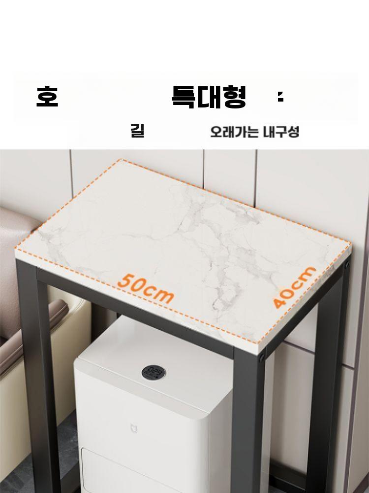 어항 선반 수조 받침대 미니멀 축양장 수족관 테이블 다이 블랙 화이트 50x40x53cm - 상세 이미지 5