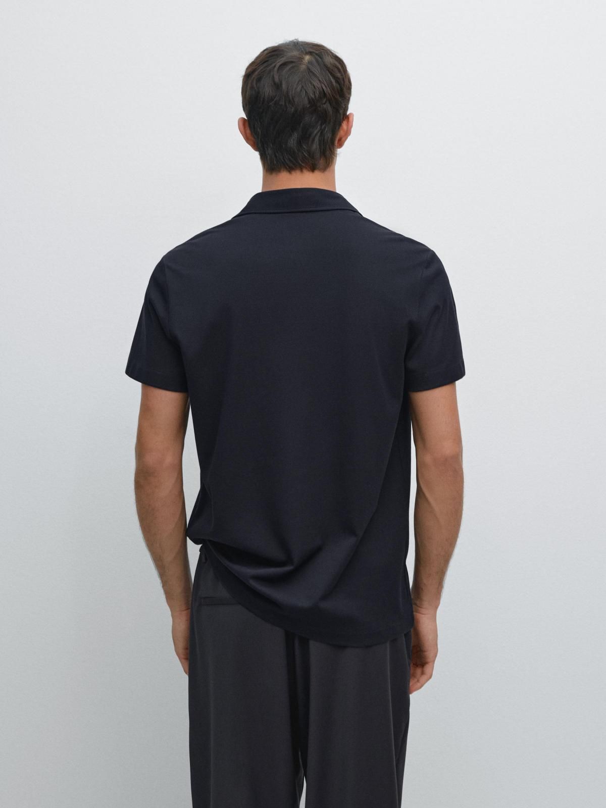 마시모두띠 테크니컬 배색 스티치 반팔 폴로셔츠 0572/440 NAVY BLUE - 상세 이미지 4