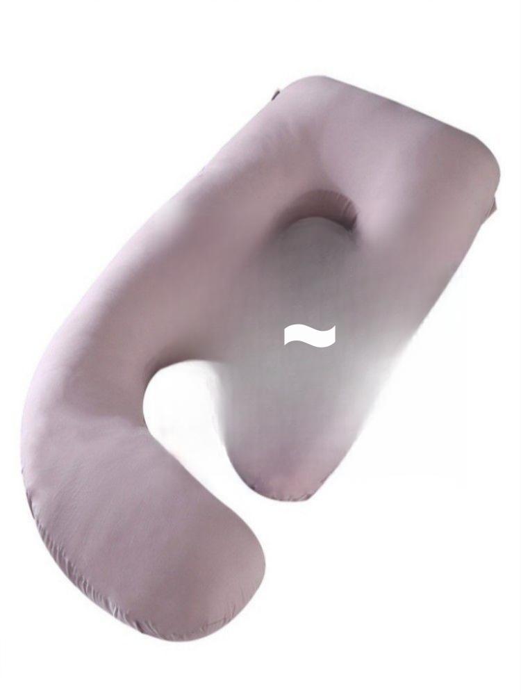 전신 바디필로우 임산부 베개 죽부인 옆으로 자는 쿠션 롱쿠션 벨벳 라이트 그레이 - 상세 이미지 5
