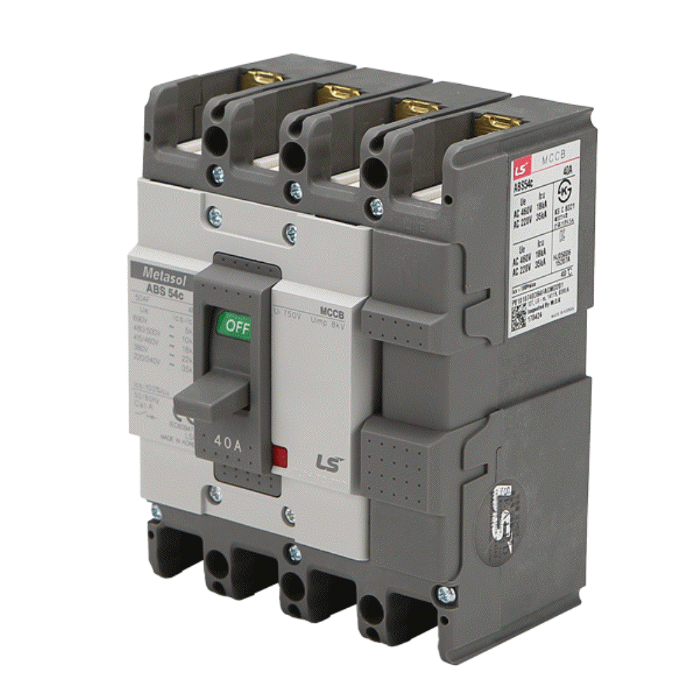 산업용 분전반 MCCB 배선차단기 ABS 54C 4P 40A 35kA LS일렉트릭 - 상세 이미지 2