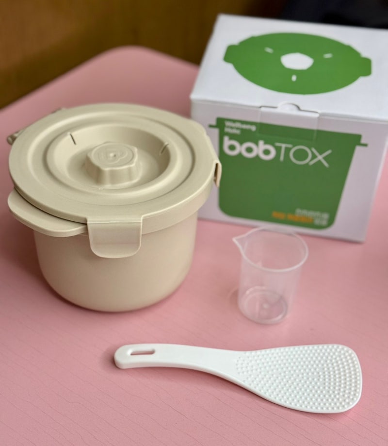 밥톡스 BOBTOX 국내특허 저당질 저당밥솥 전자레인지 용기 당뇨 다이어트 - 상세 이미지 5