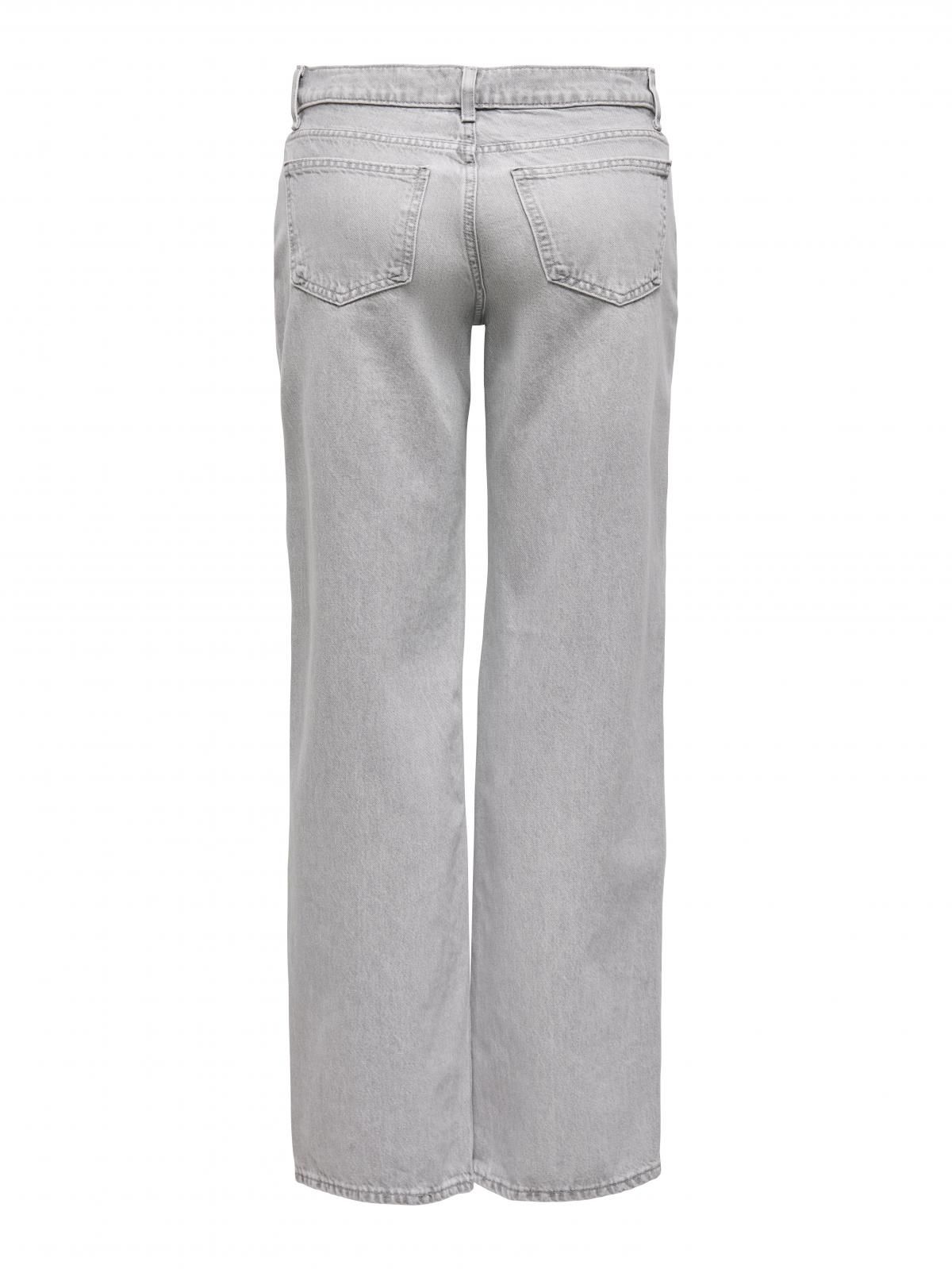 온리 로우웨이스트 스트레이트핏 데님 팬츠 15334363_2106 GREY / LIGHT GREY DENIM - 상세 이미지 4