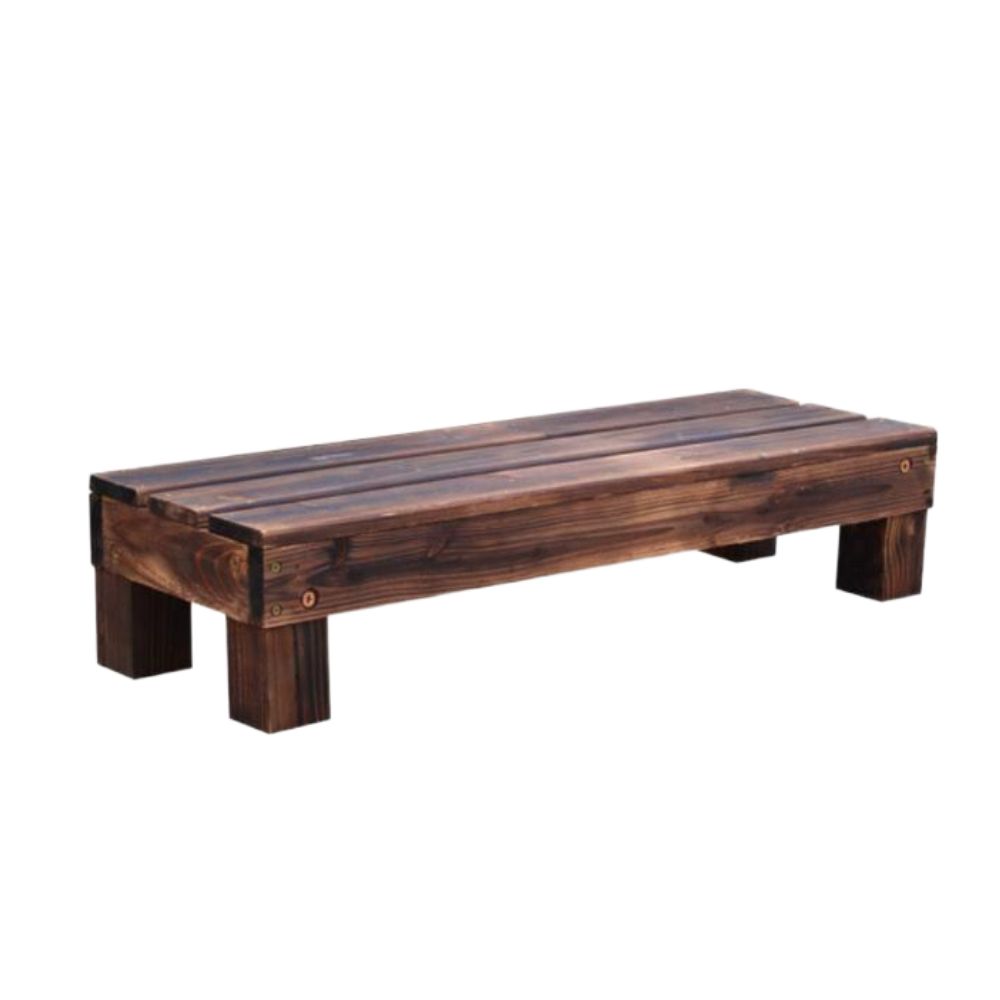 원목 발판 우드 화분대 야외 디딤대 방부목 스툴 선반 60x30x18cm - 상품 이미지