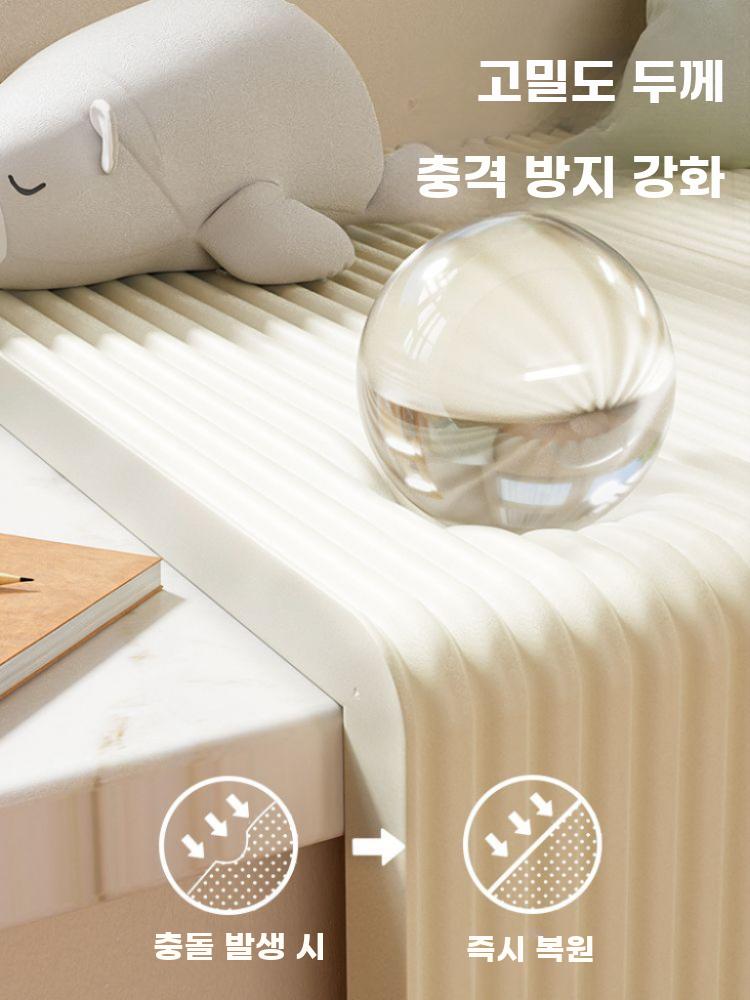 모서리가드 충격 방지 폼 보호대 벽면 기둥 안전 쿠션 커피 2m 폭 20cm - 상세 이미지 4