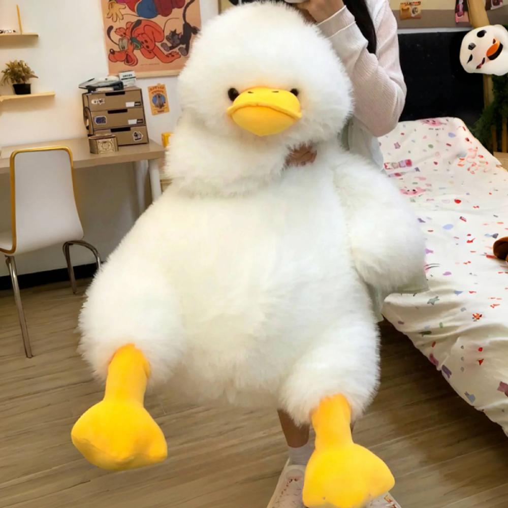 오리 애착 인형 대형 안고자는 동물 수면 쿠션 꿀잠 화이트 70cm - 상세 이미지 4