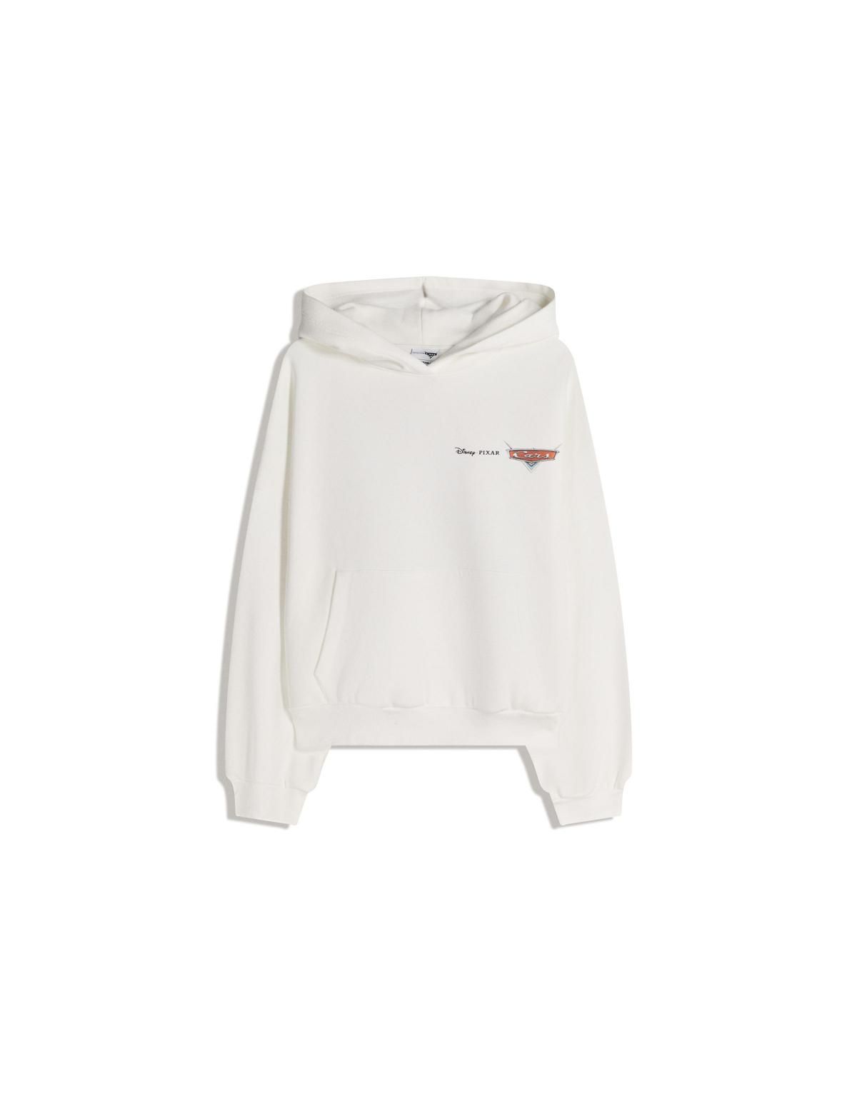 버쉬카 프린트 화이트 후드 스웨트셔츠 7233/033 OFF WHITE - 상세 이미지 2